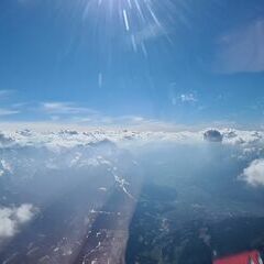 Flugwegposition um 14:24:05: Aufgenommen in der Nähe von Garmisch-Partenkirchen, Deutschland in 3355 Meter